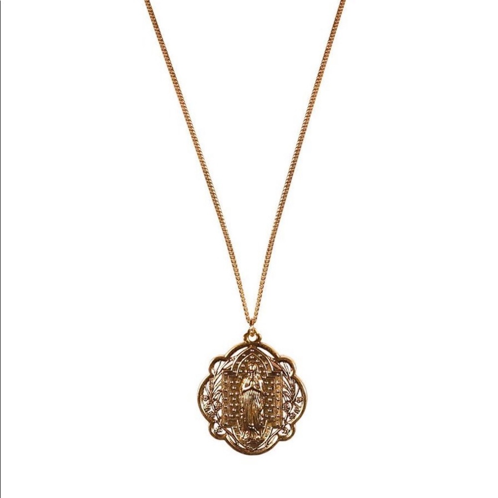 Mary Medallion Necklace